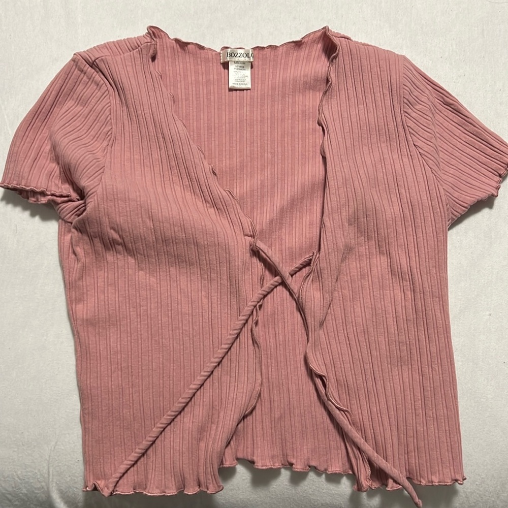 Pink crop top